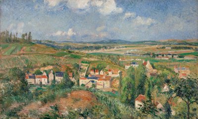 Lhermitage in de zomer, Pontoise door Camille Jacob Pissarro